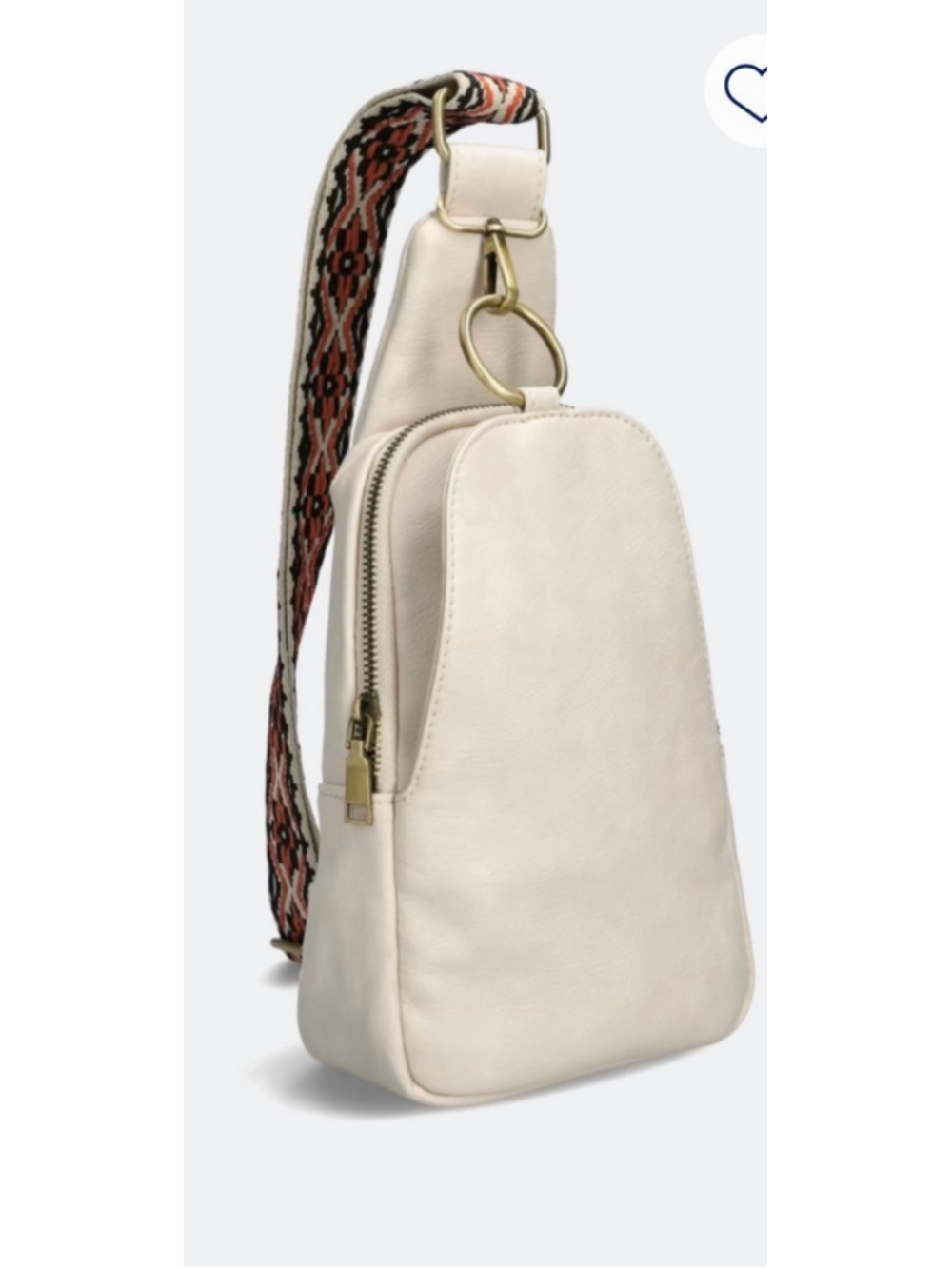 Moda Luxe Regina Sling Backpack/Crossbody In Ivory NWT